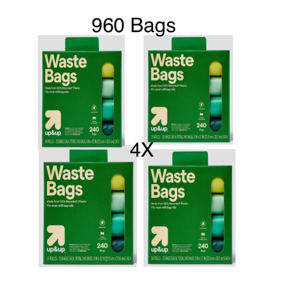 Free Shipping! Dog Waste Bags 960ct